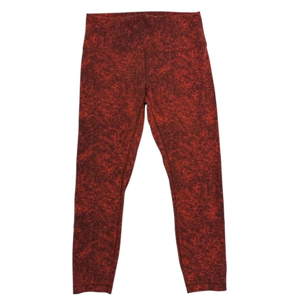lululemon athletica Red Marled High-Rise Leggings